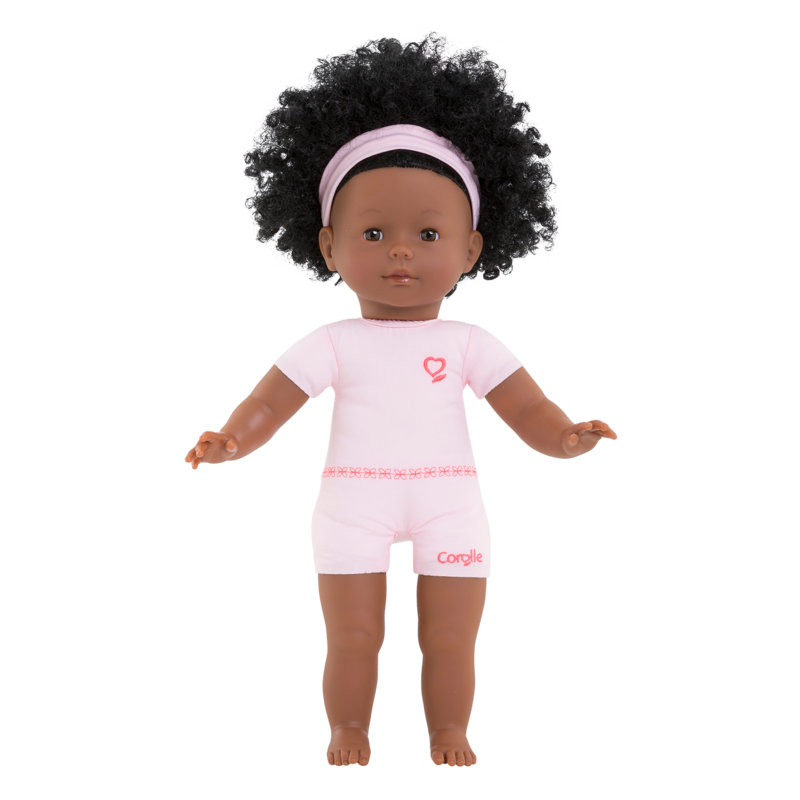 Lutka za oblačenje Pauline Ma Corolle kovrčava crna kosa i smeđe treptajuće oči 36cm od 4 godine