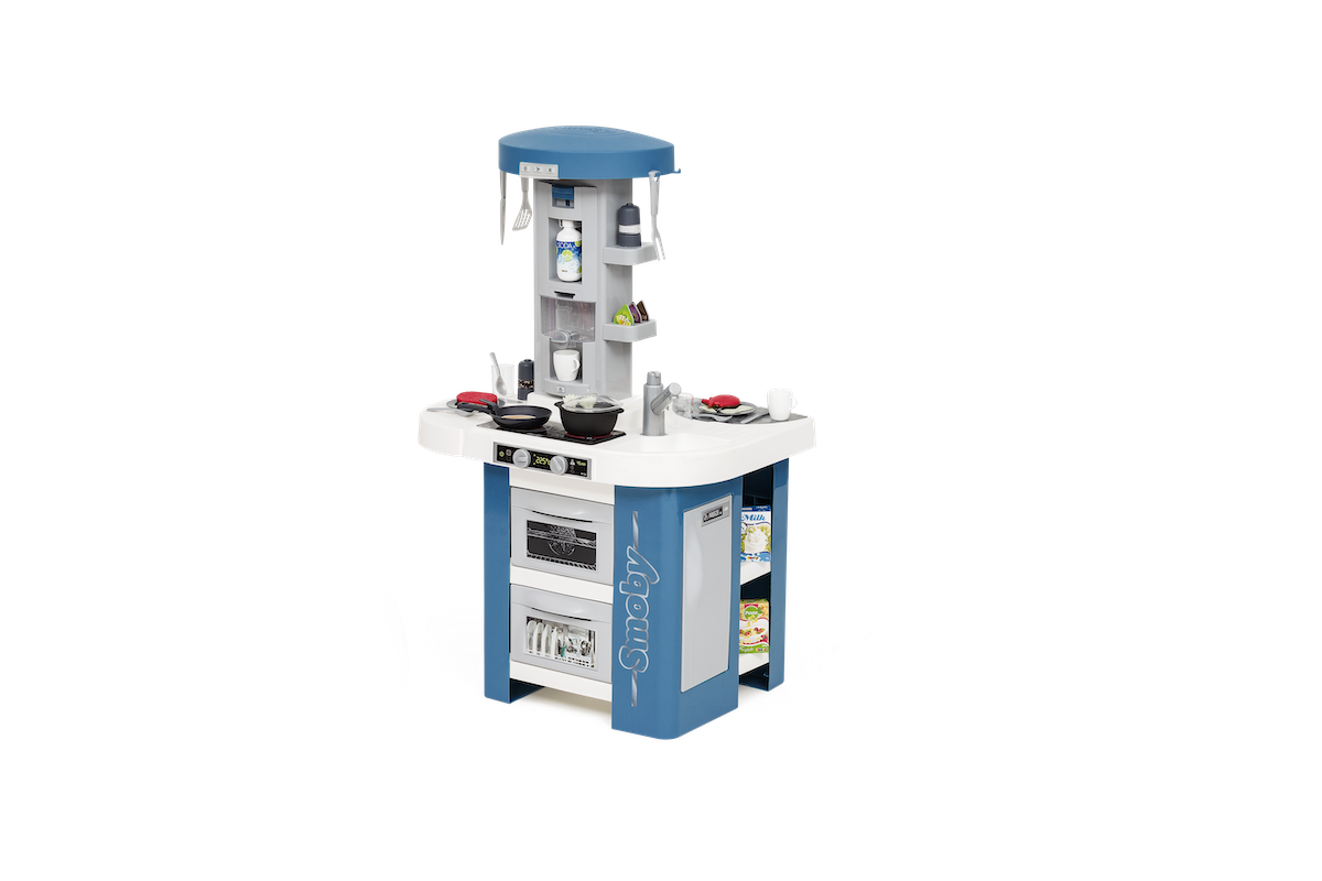 Kuhinja s tehničkom opremom Tech Edition Smoby elektronička, visine 100 cm s mnoštvom zvukova i svjetala te 35 dodataka